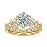 14K Yellow Gold Diamond Matching Wedding Band - 0.17 ct