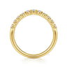 14K Yellow Gold Diamond Matching Wedding Band - 0.25 ct