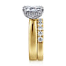14K Yellow Gold Diamond Matching Wedding Band - 0.8 ct