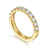 14K Yellow Gold Diamond Matching Wedding Band - 0.8 ct