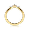 14K Yellow Gold Diamond Matching Wedding Band - 0.19 ct