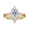 14K Yellow Gold Diamond Matching Wedding Band - 0.19 ct