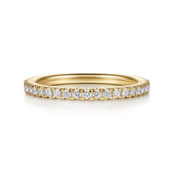 14K Yellow Gold Diamond Matching Wedding Band