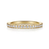 14K Yellow Gold Diamond Matching Wedding Band - 0.3 ct