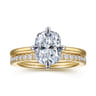 14K Yellow Gold Diamond Matching Wedding Band - 0.3 ct