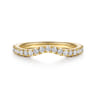 14K Yellow Gold Diamond Matching Wedding Band - 0.3 ct