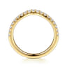 14K Yellow Gold Diamond Matching Wedding Band - 0.3 ct
