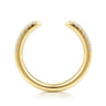 14K Yellow Gold Diamond Matching Wedding Band - 0.16 ct
