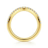 14K Yellow Gold Diamond Matching Wedding Band - 0.25 ct
