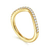 14K Yellow Gold Diamond Matching Wedding Band - 0.25 ct