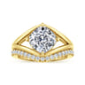 14K Yellow Gold Diamond Matching Wedding Band - 0.25 ct