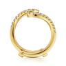 14K Yellow Gold Diamond Matching Wedding Band - 0.3 ct