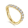 14K Yellow Gold Diamond Matching Wedding Band - 1 ct