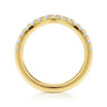 14K Yellow Gold Diamond Matching Wedding Band - 0.45 ct