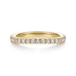 14K Yellow Gold Diamond Matching Wedding Band