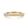 14K Yellow Gold Diamond Matching Wedding Band - 0.4 ct
