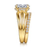 14K Yellow Gold Diamond Matching Wedding Band - 0.4 ct