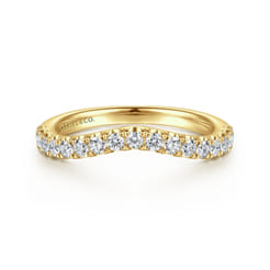 14K Yellow Gold Diamond Matching Wedding Band