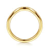 14K Yellow Gold Diamond Matching Wedding Band - 0.11 ct