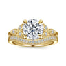 14K Yellow Gold Diamond Matching Wedding Band - 0.11 ct
