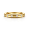 14K Yellow Gold Diamond Matching Wedding Band - 0.18 ct