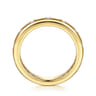 14K Yellow Gold Diamond Matching Wedding Band - 0.18 ct