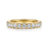 14K Yellow Gold Diamond Matching Wedding Band - 0.95 ct