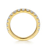 14K Yellow Gold Diamond Matching Wedding Band - 0.95 ct