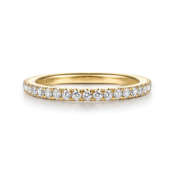 14K Yellow Gold Diamond Matching Wedding Band