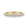 14K Yellow Gold Diamond Matching Wedding Band - 0.3 ct