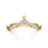 14K Yellow Gold Diamond Matching Wedding Band - 0.21 ct