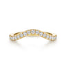 14K Yellow Gold Diamond Matching Wedding Band - 0.3 ct