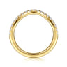14K Yellow Gold Diamond Matching Wedding Band - 0.3 ct