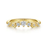 14K Yellow Gold Diamond Matching Wedding Band - 0.25 ct
