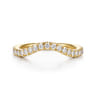 14K Yellow Gold Diamond Matching Wedding Band - 0.3 ct