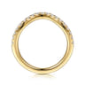 14K Yellow Gold Diamond Matching Wedding Band - 0.3 ct