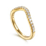 14K Yellow Gold Diamond Matching Wedding Band - 0.3 ct