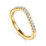 14K Yellow Gold Diamond Matching Wedding Band - 0.3 ct