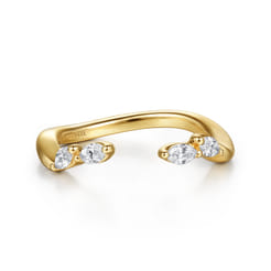 14K Yellow Gold Diamond Matching Wedding Band