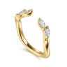 14K Yellow Gold Diamond Matching Wedding Band - 0.25 ct