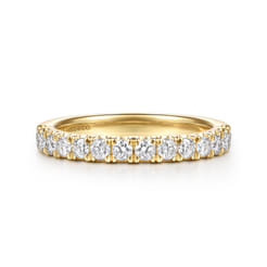 14K Yellow Gold Diamond Matching Wedding Band