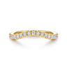 14K Yellow Gold Diamond Matching Wedding Band - 0.3 ct