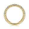 14K Yellow Gold Diamond Matching Wedding Band - 0.1 ct