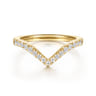 14K Yellow Gold Diamond Matching Wedding Band - 0.25 ct