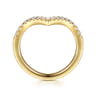 14K Yellow Gold Diamond Matching Wedding Band - 0.25 ct