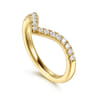 14K Yellow Gold Diamond Matching Wedding Band - 0.25 ct