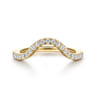 14K Yellow Gold Diamond Matching Wedding Band - 0.35 ct