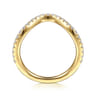 14K Yellow Gold Diamond Matching Wedding Band - 0.35 ct