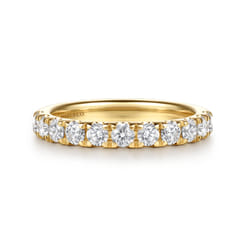 14K Yellow Gold Diamond Matching Wedding Band