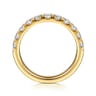 14K Yellow Gold Diamond Matching Wedding Band - 0.8 ct